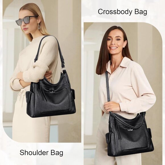 Chic Women's Leather Handbag with Adjustable Strap - Perfect for Every Occasion - Picture 2 of 8